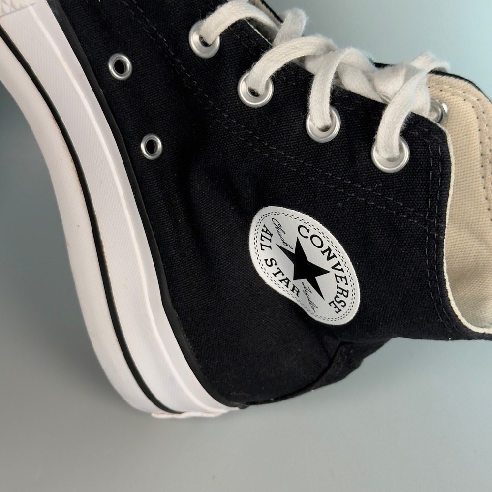 Converse Chuck Taylor All Star Lift Platform Womens 8 Hi Top Black White Lace Up - Picture 12 of 16